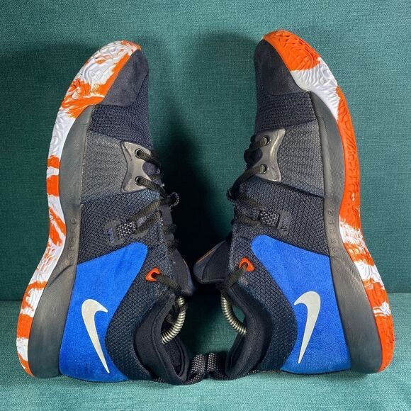 Size 8 - Men’s Nike Paul George 2 Black/blue shoes - Picture 6 of 9